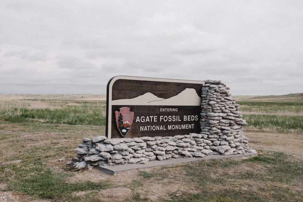 Agate Fossil Beds National Monument - sign